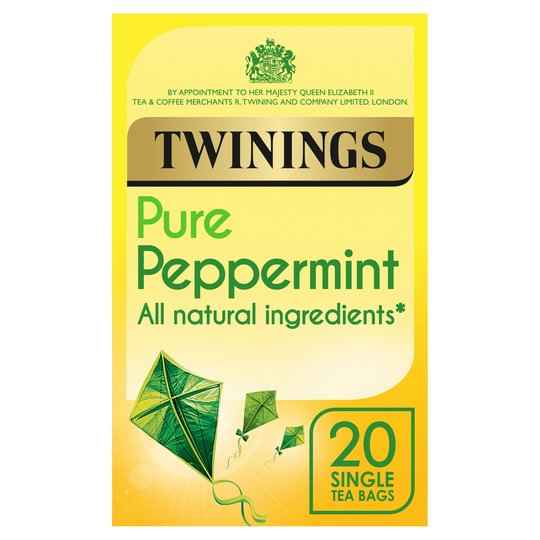 TWININGS PURE PEPERMINT TEA BAGS x 20